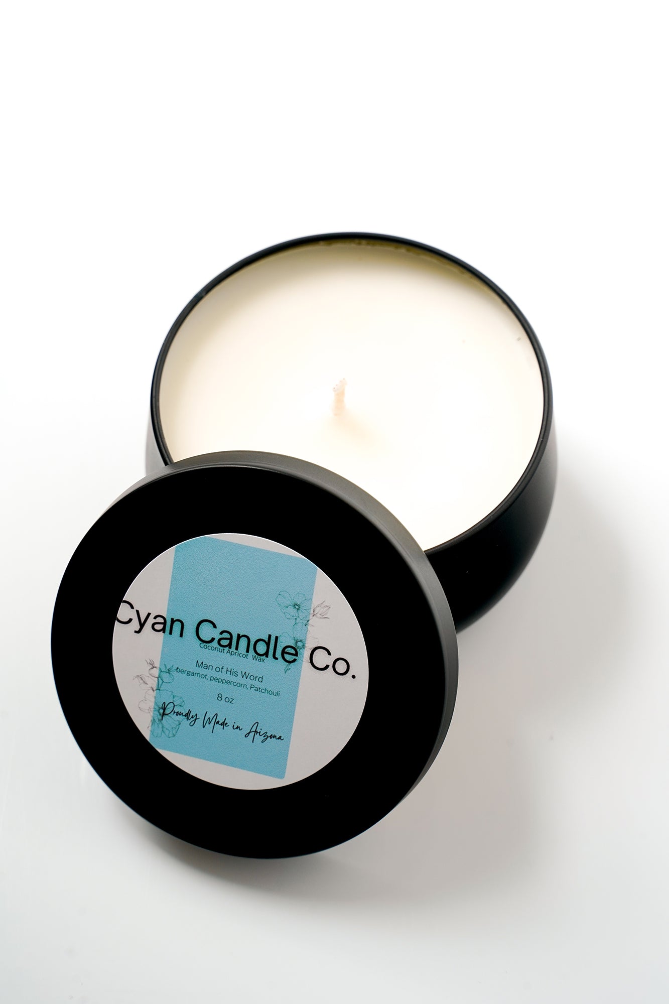 8 oz Tin-Masculine Energy Candle